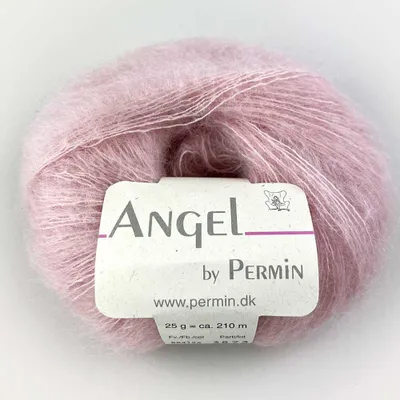 Zdjęcie produktu dla Angel by Permin – luksusowa przędza z moheru i jedwabiu (70/30) (55 delikatny róż)