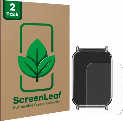 Produktbild von 2x ScreenLeaf Schutzfolie für Xiaomi Mi Band 8 Pro nachhaltiger Displayschutz Display Schutz Folie Klar Transparent