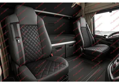 Immagine prodotto di Set di 2 coprisedili in Pelle finta per IVECO STRALIS S-WAY 2021 - nero
