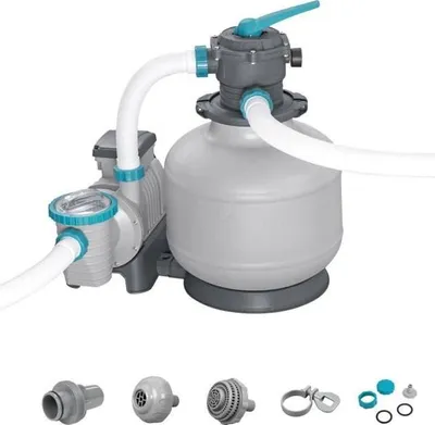 Obrázok produktu pre Pieskový filter, 11355 l/h, pre bazény do 66 m³, s predfiltrom, Bestway