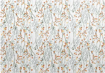 Produktbild von Herbstblumenzweige – Bodenschutzmatte – Rutschfest – Schutzmatte für Büro – Vinylmatte – Stuhlunterlage  –100 x 70 cm