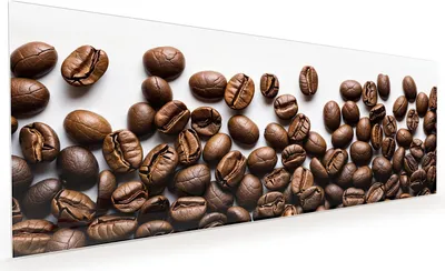Produktbild von Küchenrückwand Spritzschutz Glas mit Motiv Kaffeebohnen 40 x 40 cm