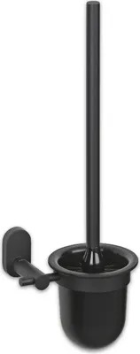 Immagine prodotto di Scopino con supporto, sospeso, acciaio inox, plastica, nero - Kela | Alessio