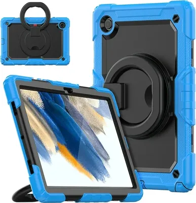 Zdjęcie produktu dla Etui do Samsung Galaxy Tab A8 10,5" z obrotową podstawką Niebieski
