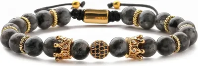 Produktbild von Elegantes Armband ER-34439 in Schwarz / Gold 3 KP34439