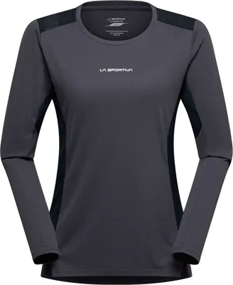 Langarmshirt für Damen in Dunkelgrau von La Sportiva; geeignet für sportliche Aktivitäten.