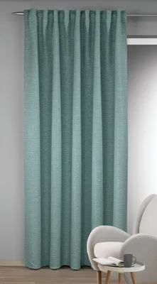 Produktbild von Fertigschal verdeckte Schlaufen "Adora" - Größe (HxB): 245x135cm Farbe: Blau