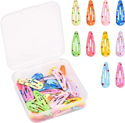 Imagen del producto de Horquillas de colores, 30 unidades, 3 cm, para niñas