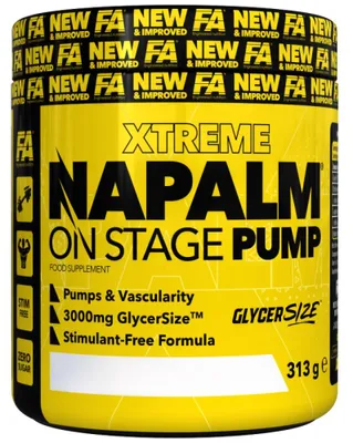 Produktbild von FA Nutrition | NAPALM On Stage Pump | Stim-Free Pre-Workout Formula Mango with lemon