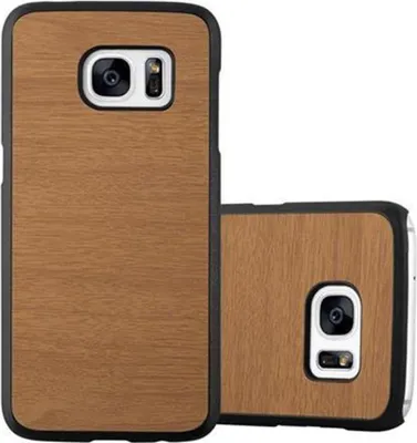 Immagine prodotto di Cadorabo cover per Samsung Galaxy S7 cover protettiva in marrone custodia rigida look legno telefono cellulare cover