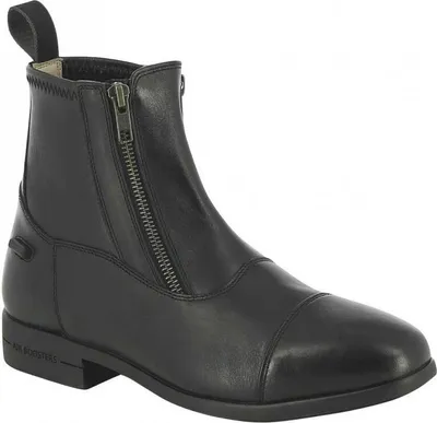 Image de Bottines EQUITHÈME à double fermeture éclair, bottines d'équitation, couleur : noir, taille : 45