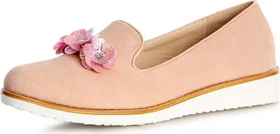 Produktbild von topschuhe24 1145 Damen Slipper Halbschuhe Derby Plateau Loafer, Farbe:Rosa, Größe:38 EU