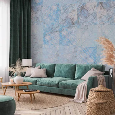 Produktbild von Vlies Tapete - Blue Marble 50x1000 cm Muster f-A-0390-j-d