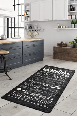 Image de Conceptum Hypnose, Kitchen- Kitchen CHL, Coloré, tapis de passage, 100 x 200 cm, 50% velours tissé / 50% polyester