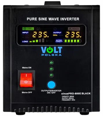 Volt Polska sinusPRO-800E USV-Wechselrichter, 800 VA, 500 W, 12/230 V