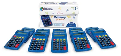 Zdjęcie produktu dla Learning Resources LER0038, Kieszeń, Podstawowy kalkulator, 8 cyfr(y), Bateria, Wielobarwny