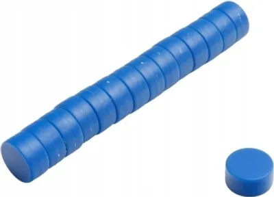 Immagine prodotto di Magnete da ufficio E 12,7x6,35 - Blu 10 pezzi, estremamente forte, lavagne magnetiche, frigoriferi, lavagne bianche, fai da te