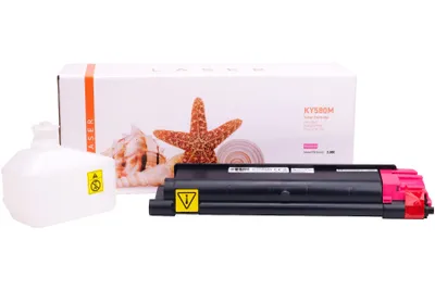 Produktbild von magenta Toner 3.5-TK580M kompatibel mit Kyocera TK-580M [ 1T02KTBNL0 ]  Seiten: 2.800