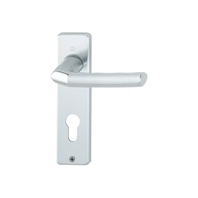 Produktbild von Hoppe Birmingham Kurzschildgarnitur F1 Aluminium Natur 1117/202KP, PZ Profilzylinder