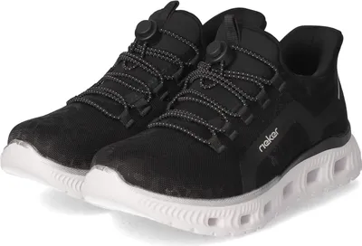 Produktbild von Rieker Damen Slip On Sneaker Schwarz Textil Größe: 37
