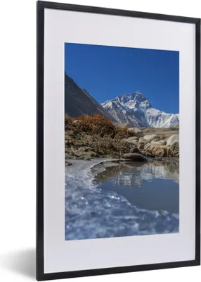 Produktbild von MuchoWow® MuchoWow® Gerahmtes Poster Everest (Basislager) in Tibet 40x60 cm - Poster mit zchwarzem Bilderrahmen - Poster in Rahmen
