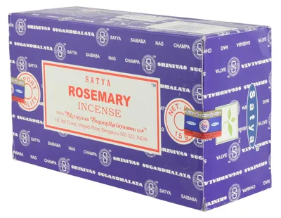 Produktbild von 12x 15g Packung Räucherstäbchen - Satya - Rosmarin - Rosemary - indische Duftmischung
