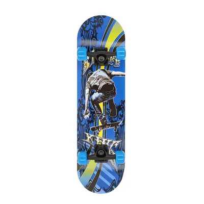 Image de Nils Extreme Skateboard Pour Enfants Jeunes Et Adultes - Longboard - Deck En Bois - 78x20 cm - CR3108SA - King
