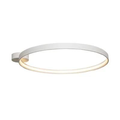 Image de Plafonnier LED CIRCLE 30 W, 2 550 lm, métal blanc mat, dimensions : 8,5 x 55 x 55 cm, IP20, Zuma Line