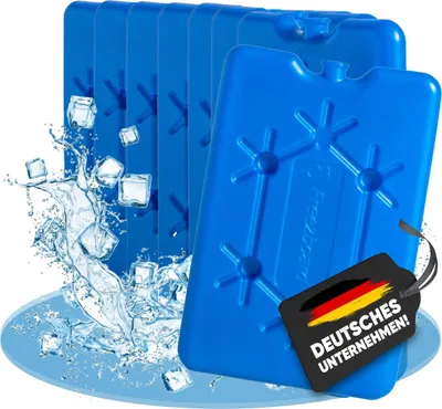 Produktbild von NEMT 8x flacher Kühlakku 200 ml Kühlakkus 11 x 16,5 x 1,5 cm Kühlelemente Kühltasche Kühlbox