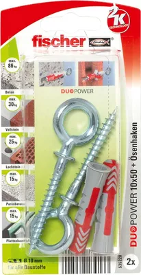 Produktbild von Dübel DUOPOWER 10x50 OH K