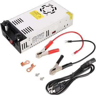 Image de S-600-12 DC12V 600W 50A DIY Alimentation à découpage DC régulée Transformateur abaisseur de tension avec clip, prise US