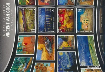 Produktbild von Briefmarken Malediven 2016 Mi 6245-6248 Kleinbogen (kompl. Ausg.) postfrisch Vincent van Gogh