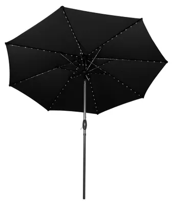 Image de Parasol LED pivotant, diamètre 2,7 mètres - Noir