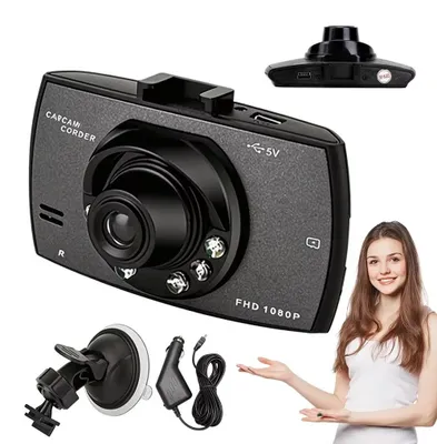 Produktbild von Dashcam - Kompakte Autokamera - Full HD 1080p - 170° Weitwinkel - 6,1-cm-Display - Loop-Aufnahme - G-Sensor