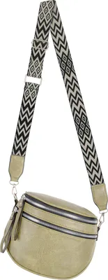 Produktbild von Bauchtasche Umhängetasche (76231) Crossbody-Bag Hüfttasche Kunstleder Italy-Design GOLD