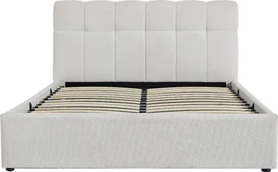 Produktbild von Bett mit Box 140 x 190 cm - Bukla - Weiß - MAZIRI