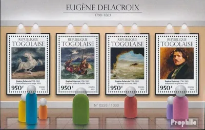 Produktbild von Briefmarken Togo 2015 Mi 7182-7185 Kleinbogen (kompl. Ausgabe) postfrisch Eugène Delacroix