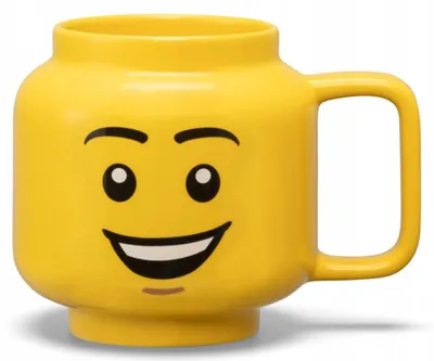 Obrázek produktu pro Velký keramický hrnek LEGO – Hlava šťastného chlapce