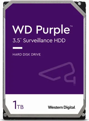 Image de WD Purple     8.9cm (3.5")  1TB SATA3 5400   64MB WD10PURZ intern