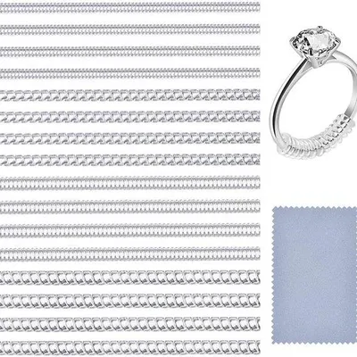 Produktbild von Ringverkleiner für Frauen, 4 Größen, transparent, los, instellbar