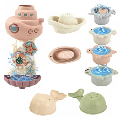 Image de Jeu de bain avec cascade Pastel