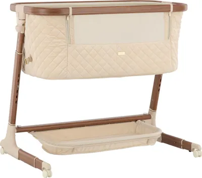 Produktbild von Qute Q-Wiggle Electric Co-Sleeper Cream - Hazel | Qute