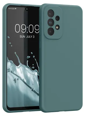 Produktbild von kwmobile Handyhülle für Samsung Galaxy A33 5G Hülle - Case Silikon - Kabelloses Laden - Schutzhülle Cover in Arctic Night
