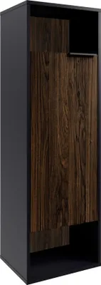 Produktbild von Fackelmann B.PARIS Midischrank, Regalfächer offen, Braun/Schwarz, Rigoletto Eiche