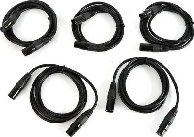 Produktbild von DMX-Kabel - XLR 3-pol - Stecker–Buchse - Für Bühnenbeleuchtung & Audio - Schwarz