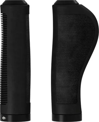 Zdjęcie produktu dla Chwyty kierownicy Brooks Ergonomic Rubber Grip, czarne, 130 mm / 130 mm