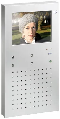 Produktbild von Video Innenstation zum Freisprechen mit Sensortasten für den Objektbereich, Aufputzmontage weiß TCS IVW9030-0140