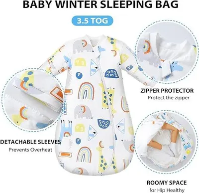 Productafbeelding van Famanu slaapzak, 100% katoen - Unisex voor baby's (58-72 cm)