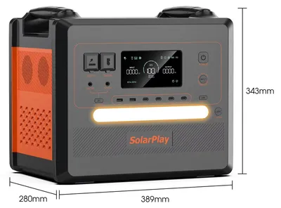 Productafbeelding van Draagbare powerstation - Q2402M - 2500 W - 2304 Wh - LiFePO4-accu - Alleen accupack - Geschikt voor thuis, campers en kamperen