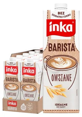 Produktbild von Inka Barista Haferdrink 10x 1L - aufschäumbar ohne Zuckerzusatz vegan